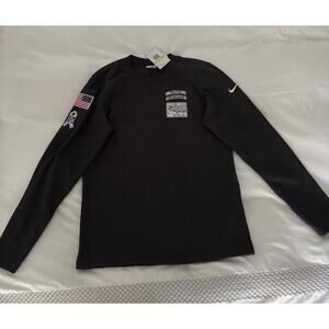 Denver Broncos Nike Salute To Service Brushed Waffle Heavy Long Sleeve Shirt -S